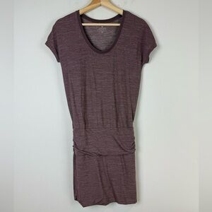 Athleta heather purple dress short sleeve size extra small
